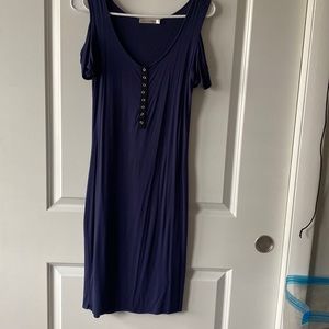Blue Size M Open Shoulders Dress